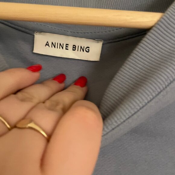 Anine Bing Tyler Sweatshirt in Capri Blue - Picture 4 of 5